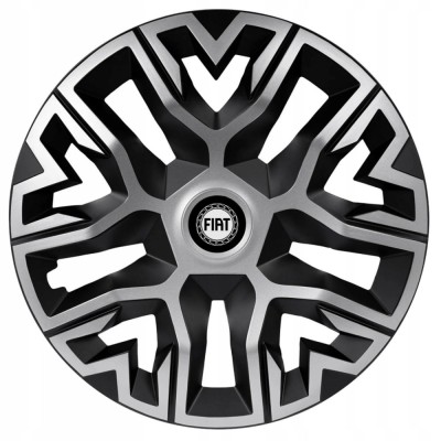 Set 4 Capace Roti 15 &amp;quot; Best Gri-Negru, Compatibile Cu Fiat foto