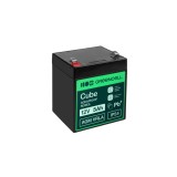 Baterie fără &icirc;ntreținere Greencell AGM VRLA 12V 5Ah pentru case de marcat, jucării, camere (91x70x102mm)