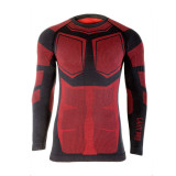 BLUZA DE CORP TERMOACTIVA / NEGRU-ROSU - L/XL