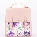 Rucsac roz deschis cu imprimeu floral DHJ731-3 M11