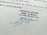 Cumpara ieftin LEOPOLD SI KARL SCHINDL, doua documente ,semnate olografi de cei doi arhitecti