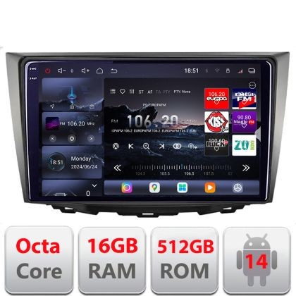 Navigatie Suzuki Kizashi 2009-2015 Edotec Kit-KIZASHI 8 core QLED 2K 16+512 360 Android Waze USB Navigatie Internet Youtube Radio CarStore Technology