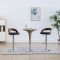 vidaXL Scaune de bar 2 buc. gri &icirc;nchis, material textil &amp; lemn curbat