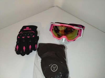 Set accesorii off road:cagula,ochelari,manusi,produse noi foto