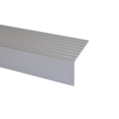 Profil aluminiu pentru treapta, cu surub, SET A32 argintiu, 42 x 65 mm, 2.7 m