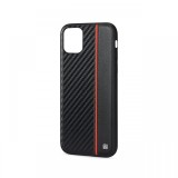 Husa iPhone 11 Pro Meleovo Carbon Black &amp; Red