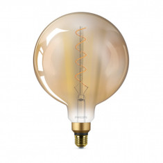 Bec LED Filament Philips 5W(25W) E27 G200 Glob 300 lm 2000K Vintage Giant Gold foto