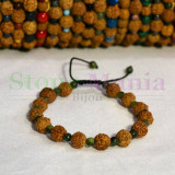 Bratara rudraksha 8mm si nefrit jad canadian 4mm