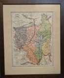 Harta judetului Gorj, anul 1930