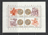 Romania 1992 - #1306 Medalii Olimpice J. O. Barcelona M/S 1v MNH