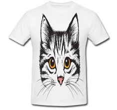 Tricou &amp;quot; Kitten face drawing &amp;quot; foto