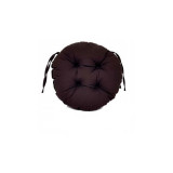 Perna decorativa rotunda, pentru scaun de bucatarie sau terasa, diametrul 35cm, culoare maro, Palmonix