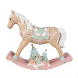 Cumpara ieftin Figurina Calut Craciun polirasina multicolora 41x10x37 cm