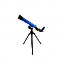 Telescop educational cu trepied 20 x 30 x 40 zoom, albastru foto