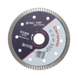 Disc diamantat turbo 125x22.23mm, segment 8mm pentru gresie, faianta, ceramica dura, marmura, granit Breckner Germany