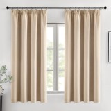 Set 2 Draperii, Opace, 140 x 175 cm, Bej - CN