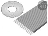 Cablu Bandă Gri Neecranat 0,635mm 20x30AWG 100FT