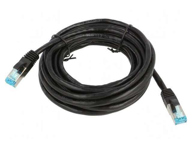 Patch cord F/UTP Cat5e 5m Negru