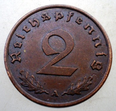 2.937 GERMANIA 2 REICHSPFENNIG 1940 A foto