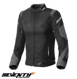 Geaca (jacheta) femei pentru scuter - motocicleta Racing Seventy vara/iarna model SD-JR71 culoare: negru/gri Negru/gri S