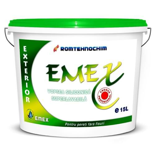 Vopsea Lavabila Siliconica Exterior &ldquo;Emex&rdquo; - Crem Pastel - Bid. 15 L