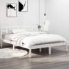 VidaXL Cadru de pat, alb, 120x200 cm, lemn masiv 3105401