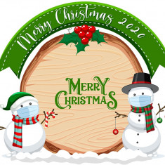 Sticker decorativ, Merry Christmas , Multicolor,60cm, 4886ST