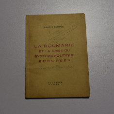 Gheorghe Bratianu - La Roumanie et la crise du systeme politique europeen 1936
