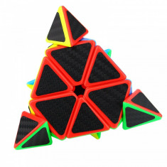 Cub Rubik 3x3x3, Moyu MoFangJiaoShi Pyraminx, fibra de carbon, 59CUB foto