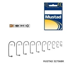 Carlige Mustad M32756 Bronz pentru Jig/Twister, Nr.1/0 100buc/plic foto