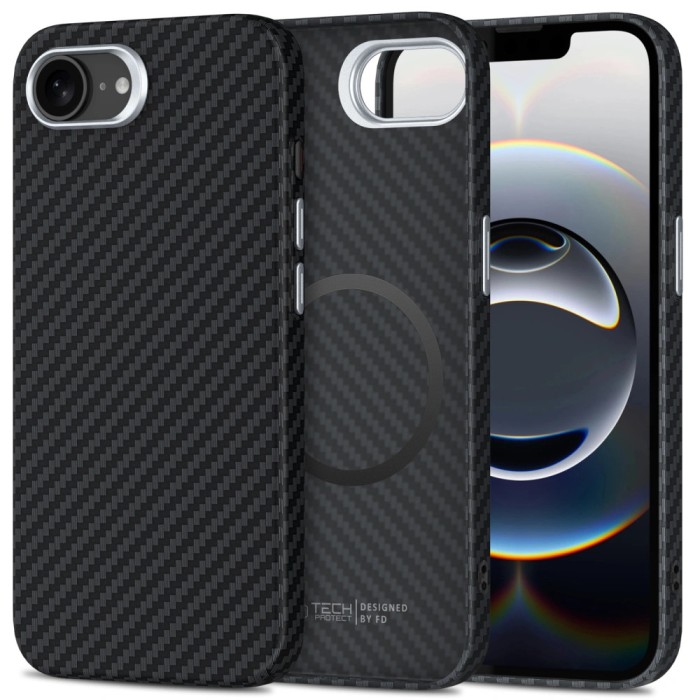 Husa Iphone 16e Tech-Protect Ion Carbon magsafe