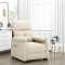 vidaXL Fotoliu rabatabil electric, crem, material textil 3073811