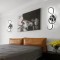 Aplica LED Cheia Sol 11W Lumina Rece/Calda/Neutra Metal Negru ModernLight Concept