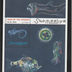Somalia 1998-Fauna,Pesti,Anul oceanelor,colita dant.MNH,Mi.Bl.53