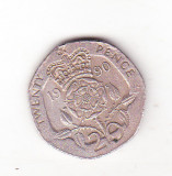 Bnk mnd Marea Britanie Anglia 20 pence 1990, Europa