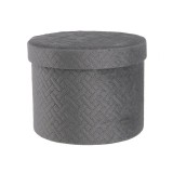 Cumpara ieftin Cutie depozitare velur gri Averill 22x16 cm
