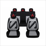Set Huse Scaune Universale Nero Gri Personalizate cu Mitsubishi