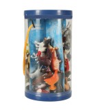 Set 48 Figurine Plastic: Animale Salbatice, Ferma, Marine si Dinozauri. Jucarii Educative Multicolor KIK