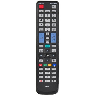 Telecomanda pentru LCD Samsung, Distanta Operare 9 m, Infrarosu, Design ergonomic si subtire, Negru foto