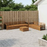 Cumpara ieftin Set de canapele de exterior 8 buc. 7-Locuri natural