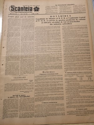 scanteia 4 iulie 1952-mina 1 mai codlea,noi masini romanesti la canal,filiasi foto