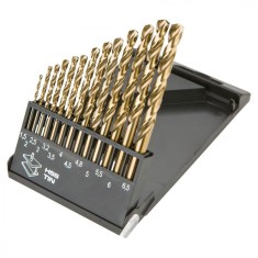 Burghie metal, HSS-TiN , 1.5-6.5 mm, 13 buc -set 57H198