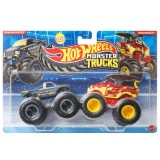 Set 2 masinute Monster Truck, Hot Wheels, Dragon Hunter si Dragonizer, JHY88