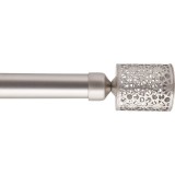 Galerie Perdea Simpla Ext 120-210 Cm/Fi28/Photophore &ndash; Argintiu Material Fier Forjat