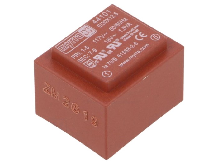 Transformator &icirc;ncapsulat 18V 1,5VA PCB