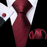 Set cravata + batista + butoni - matase - model 685