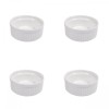 Set boluri, 4 piese, 60 ml, Portelan, Alb