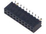 Conector şiruri pini mamă 20 PIN 2mm gold flash THT SAMTEC