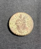 Moneda 1 poltura 1763 Ungaria semn monetărie S