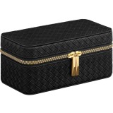 SONGMICS Cutie ceasuri Ronne, pentru 3 ceasuri, imitatie piele PU, 20x10x9 cm, negru Household NewTrend